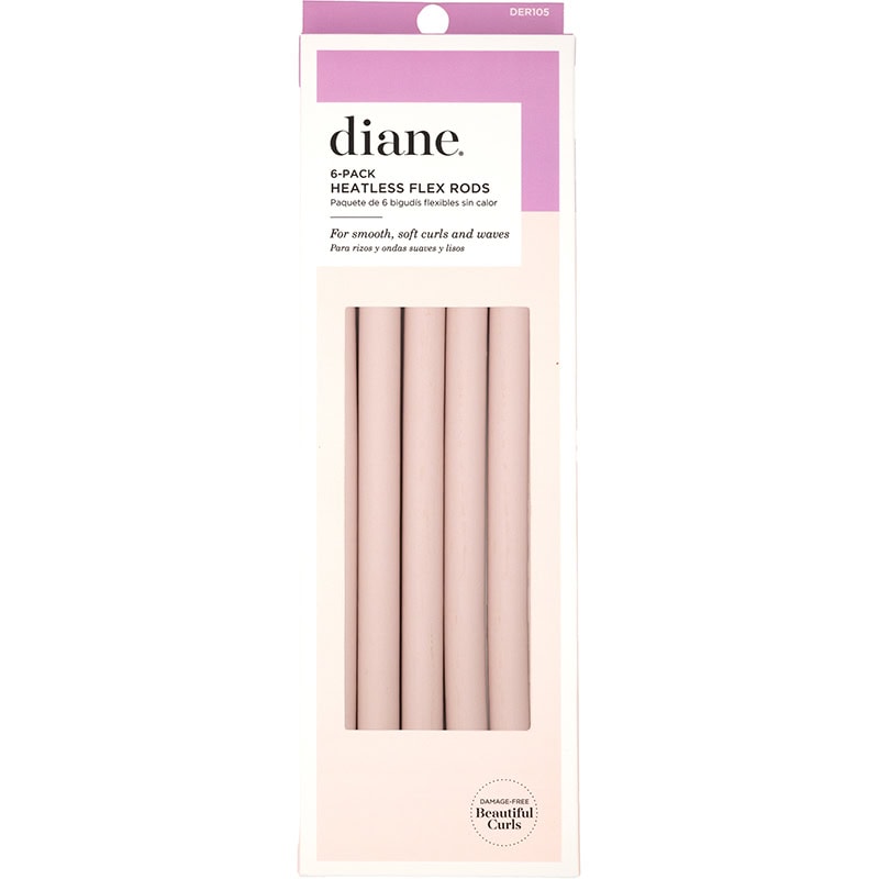 Diane Heatless Flex Rods, 13 x 250mm, 6/Pack