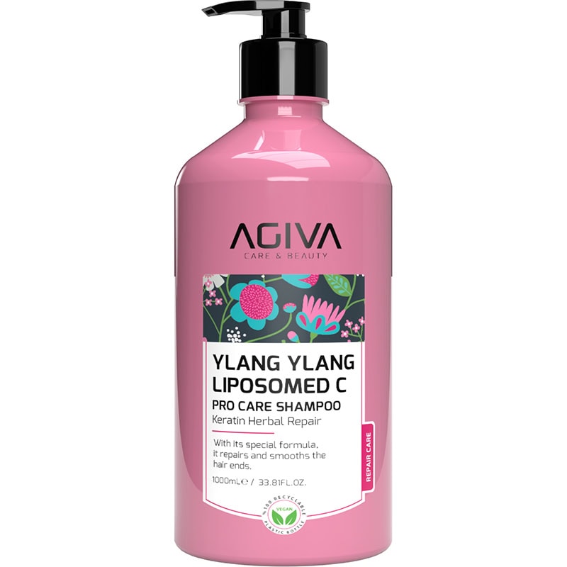 Agiva Ylang Ylang Liposomed C Pro Care Shampoo for Extremely Damaged & Lifeless Hair - 1 Litre