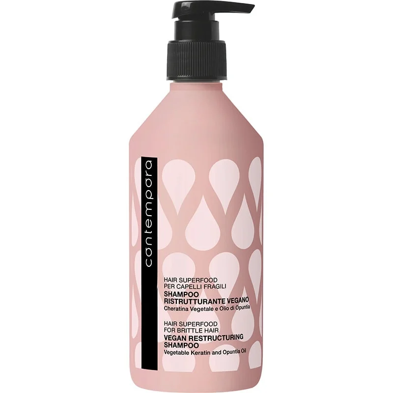Contempora Hair Superfood for Brittle Hair Vegan Restructuring Shampoo, 500ml