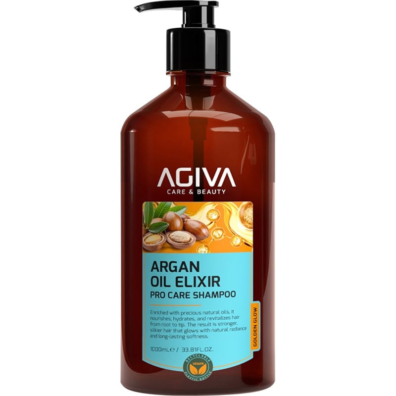 Agiva Argan Oil Elixir Pro Care Shampoo for Dry Hair, 1L