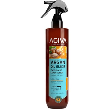 Agiva Argan Oil Elixir Two Phase Conditioner & Heat Protection for Dry Hair, 400ml