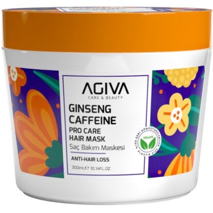 Agiva Caffeine & Ginseng Pro Care Hair Mask for Weak Hair Prone to Loss & Shedding, 300ml