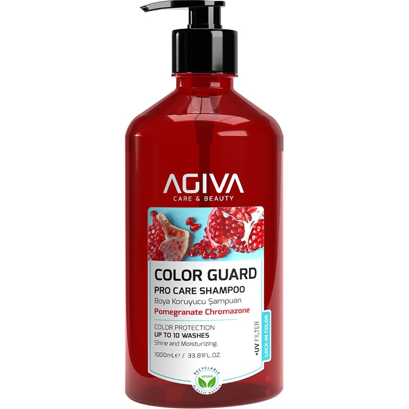 Agiva Color Guard Pro Care Hair Shampoo for Coloured Hair, 1L