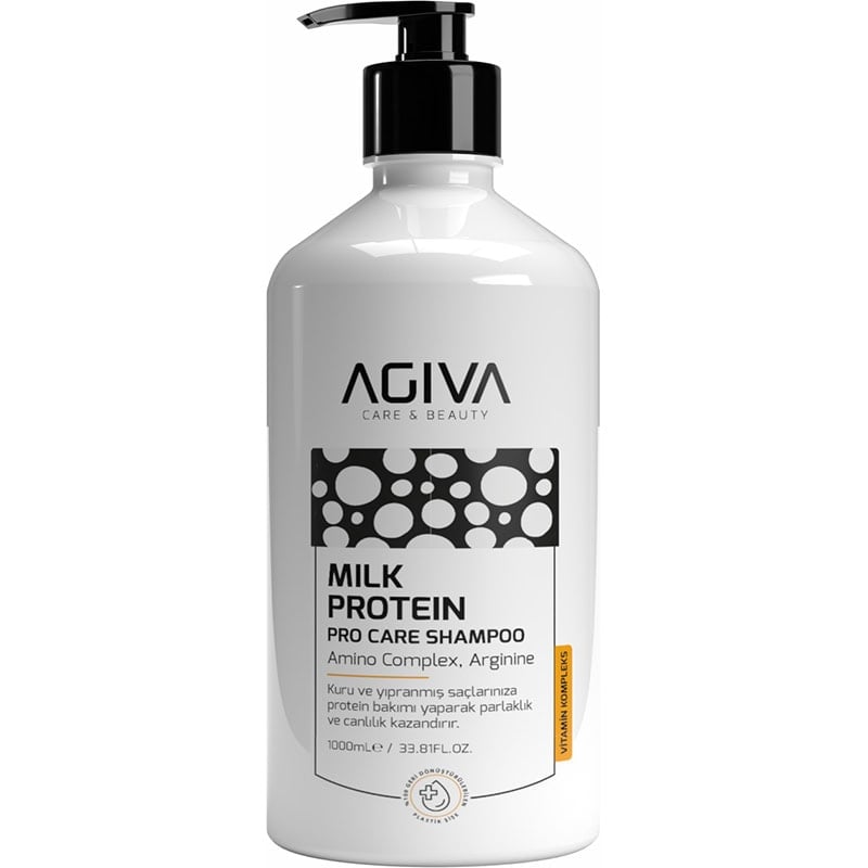 Agiva Milk Protein Pro Care Shampoo for Dry & Damaged Hair, 1L