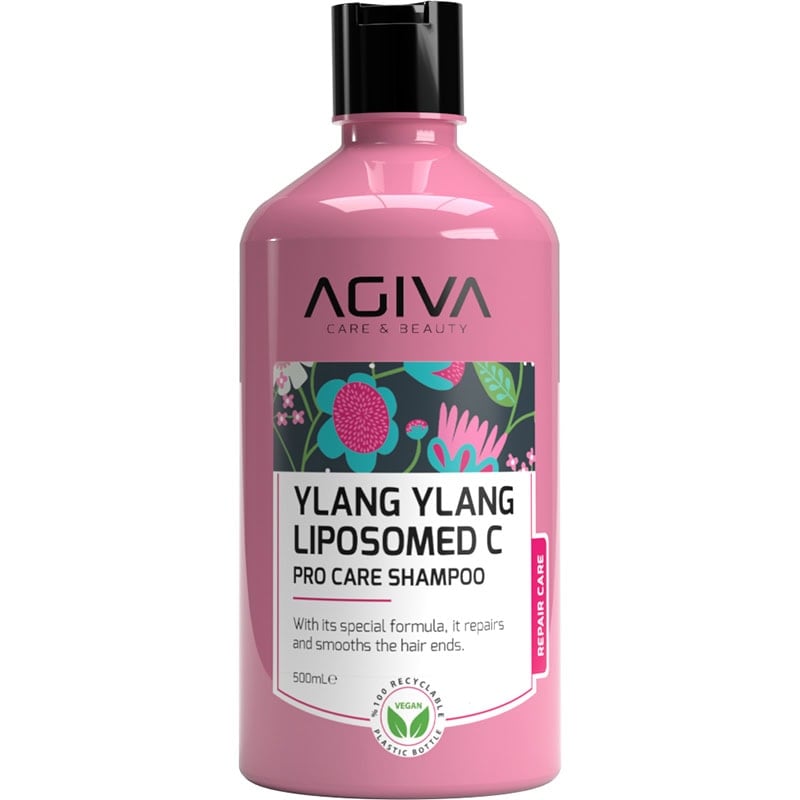 Agiva Ylang Ylang Liposomed C Pro Care Shampoo for Extremely Damaged & Lifeless Hair, 500ml