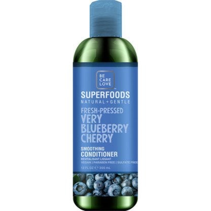 Be Care Love SuperFoods Natural & Gentle Fresh-Pressed Very Blueberry Cherry Smothing Conditioner, 355ml