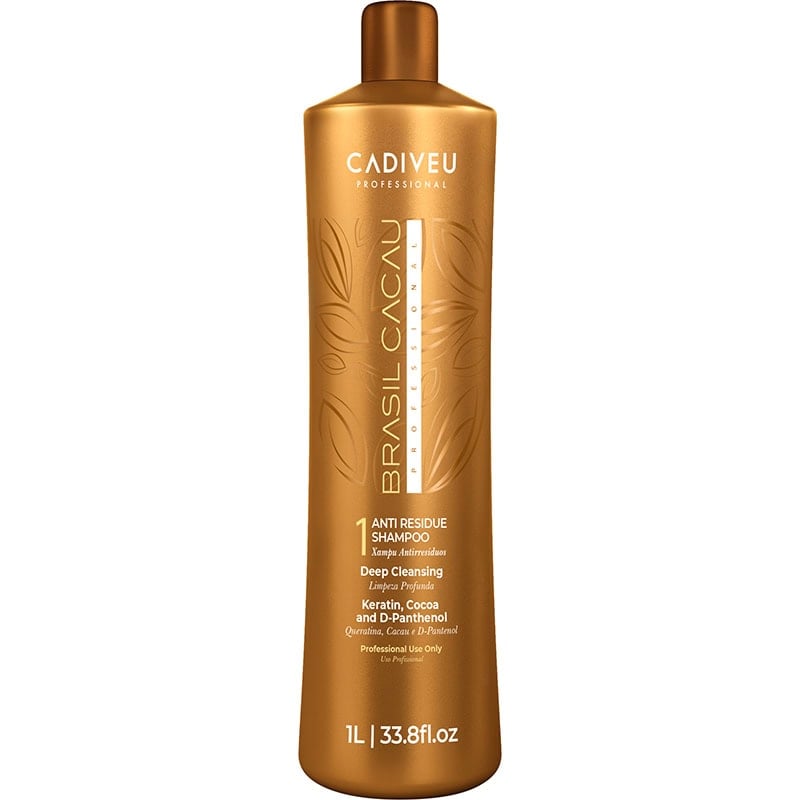 Brasil Cacau Step 1 Anti-Residue Shampoo with Pump, 1L