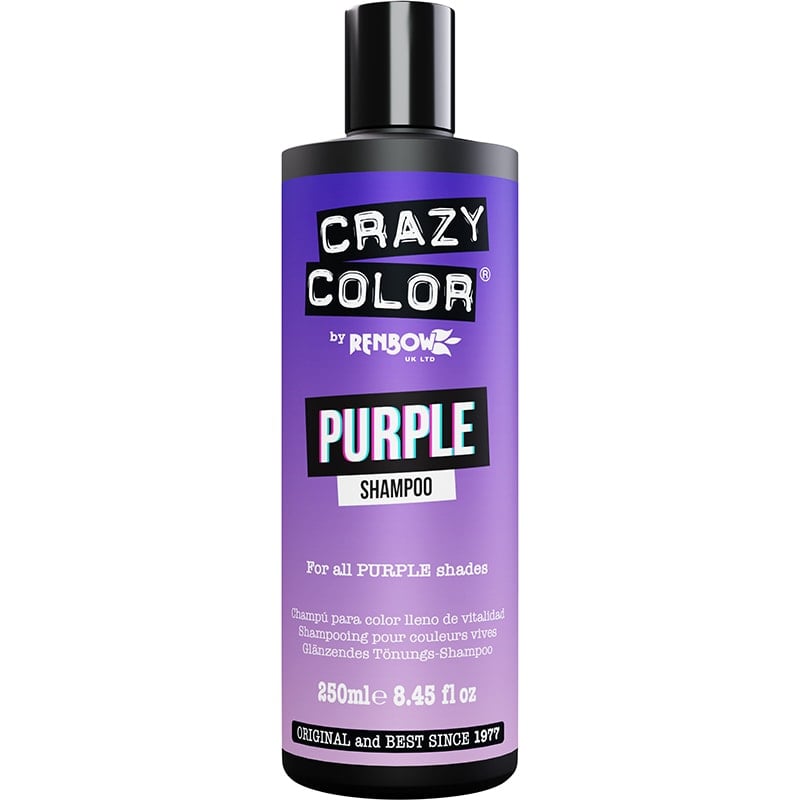 Crazy Color Rainbow Shampoo Purple, 250ml