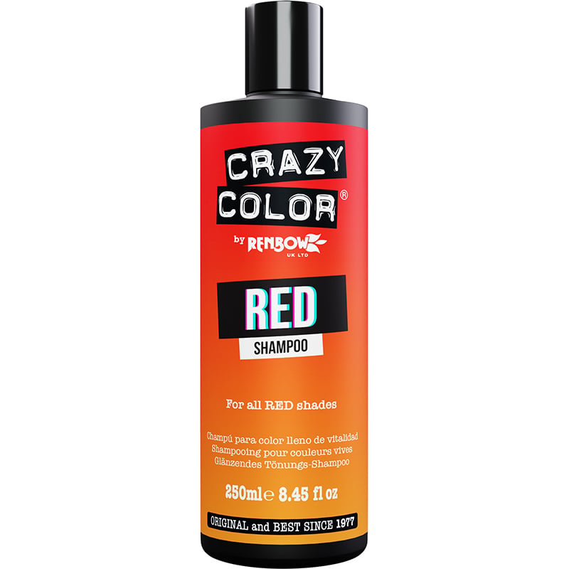Crazy Color Rainbow Shampoo Red, 250ml