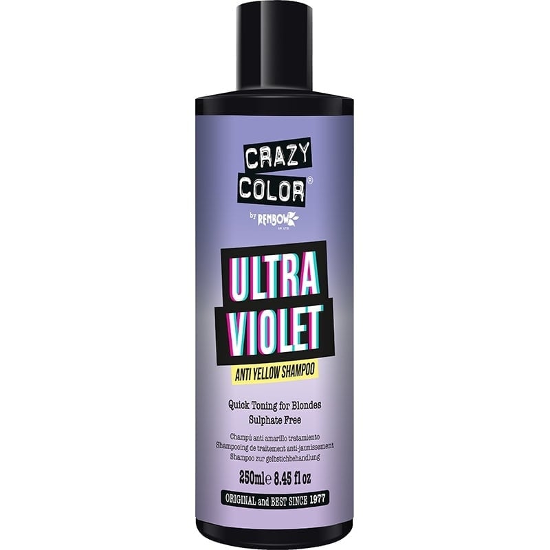 Crazy Color Ultra Violet No Yellow Shampoo, 250ml