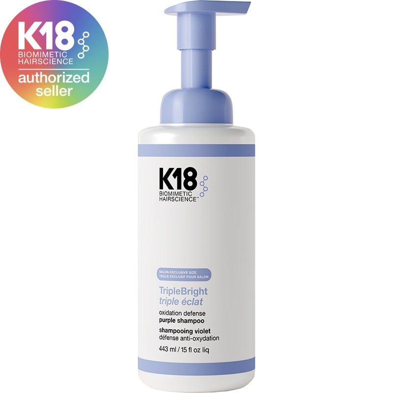 K18 TripleBright Oxidation Defense Purple Shampoo 443ml