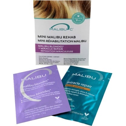 Malibu C Mini Malibu Rehab Blondes Pack, 2 Treatment Sachets