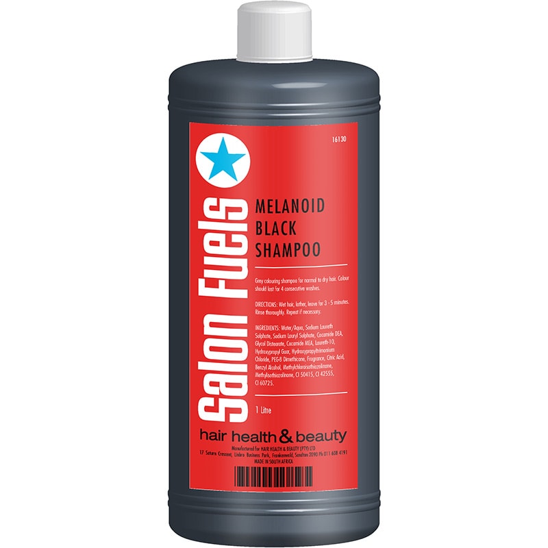 Salon Fuels Shampoo Melanoid Black, 1 Litre